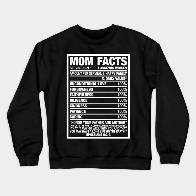 MOM FACTS Crewneck Sweatshirt by Plushism